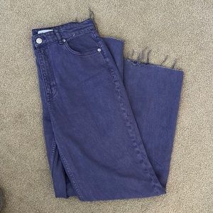 Zara Purple High Rise Jeans